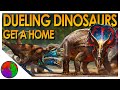 Montanas dueling dinosaurs get a home  triceratops vs nanotyrannus