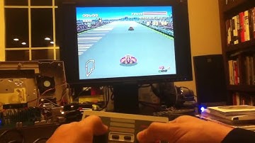 NES-HTPC - Playing F-Zero using a stock NES controller