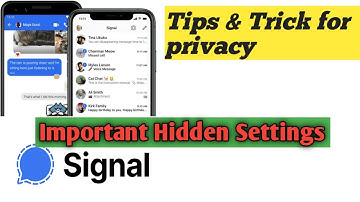 signal app tips and tricks | signal app hidden features and settings |