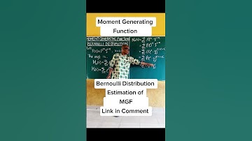 Moment Generating Function: Bernoulli Distribution (How to derive the mgf of Bernoulli Distribution)