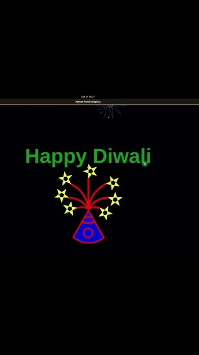 Happy Diwali using Python | #diwali | #diwalispecial | #ai | #python ...