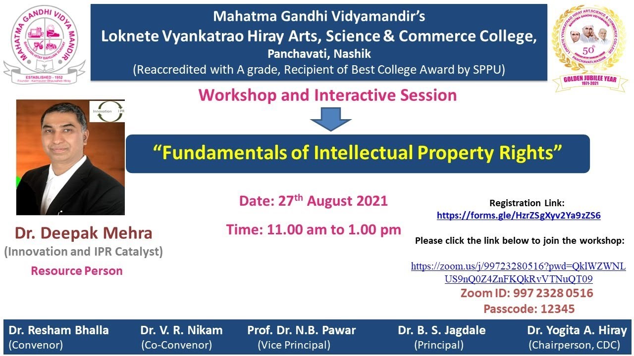 Fundamentals of Intellectual Property rights