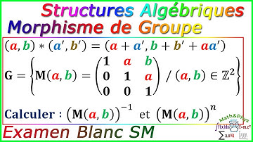 Structures Algébriques - Morphisme de Groupe - Examen Blanc SM - [Exercice 11]
