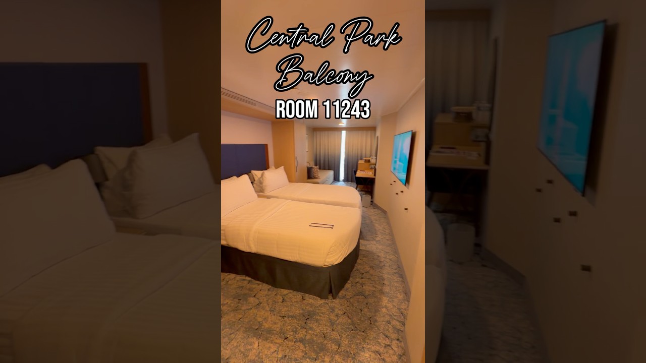 Royal Caribbean Central Park Balcony Stateroom Tour | Room 11243 Walkthrough  #utopiaoftheseas