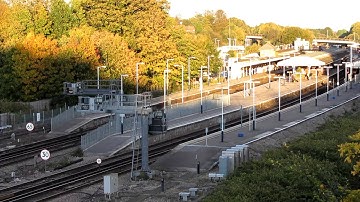 37682 + 2 coaches + 37688 working a Network Rail Test Train passing Basingstoke 14/10/2012