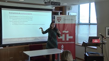 Observatorio Cervantes - Harvard. Cognitive linguistics and heritage language teaching.