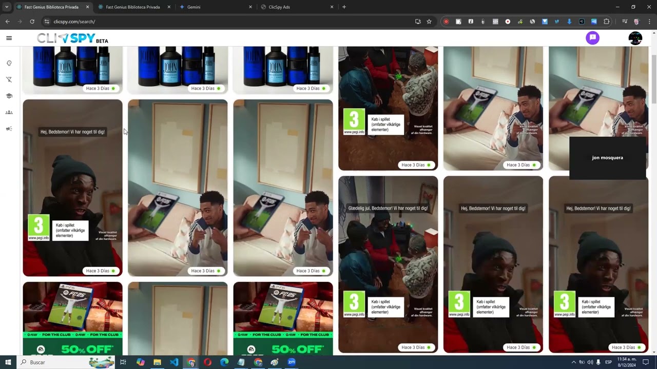 Instrucciones para Buscar con ClicSpy