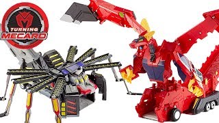 Turning Mecard Robots In Slo-Mo With Sound Fx Mecanimals Transforming Into Battle Robots