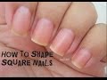FAQ - How to Shape Square Nails  - Como darle forma cuadrada a las uñas