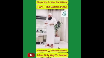 Simple Way To Wear IHRAAM - Mufti Menk #shorts