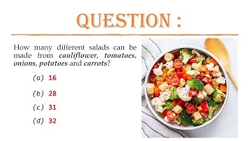 A question on Combinations | CSIR-NET Dec 2018 | General Aptitude | July Mary Mathew