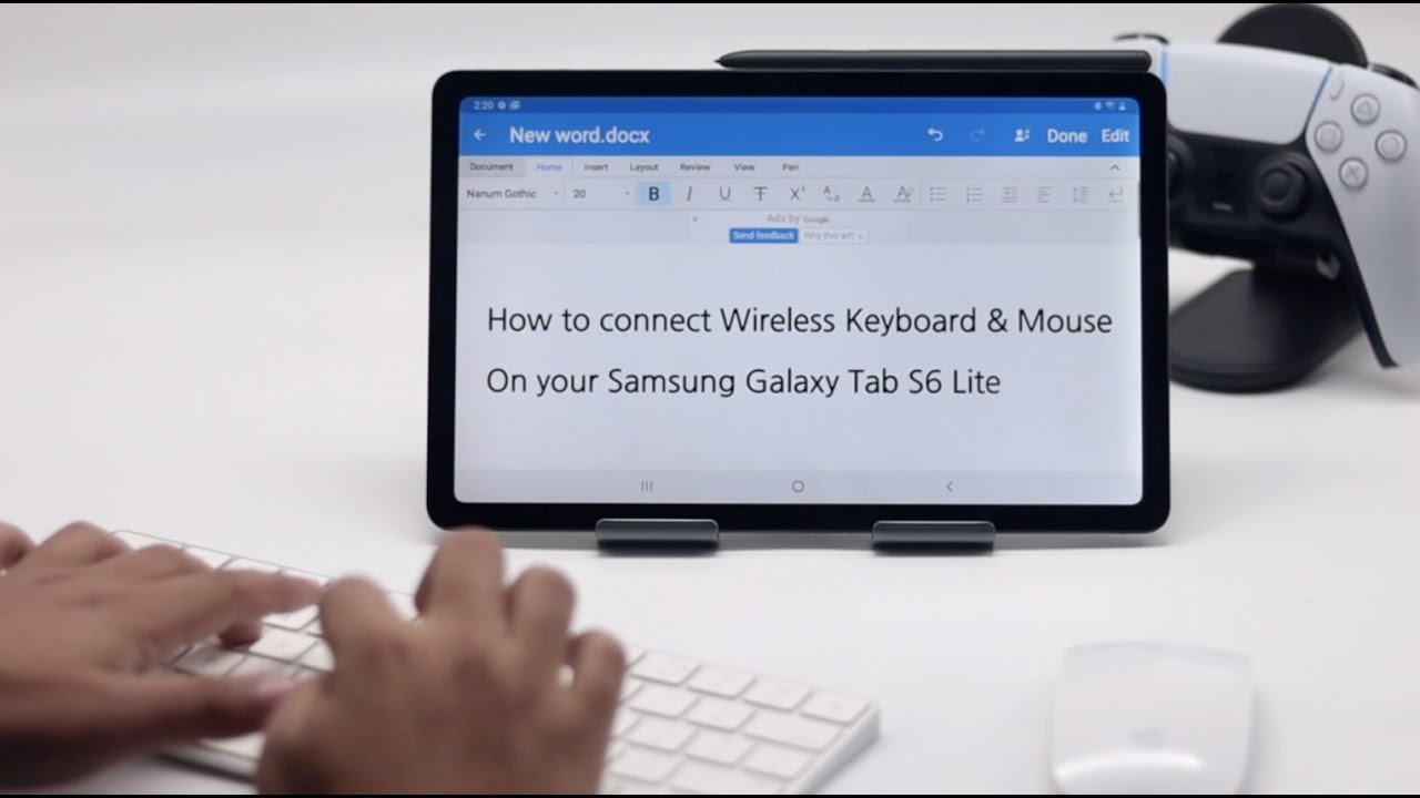 Update Samsung Galaxy Tab S6 Lite Connect with Wireless Keyboard \u0026 Mouse