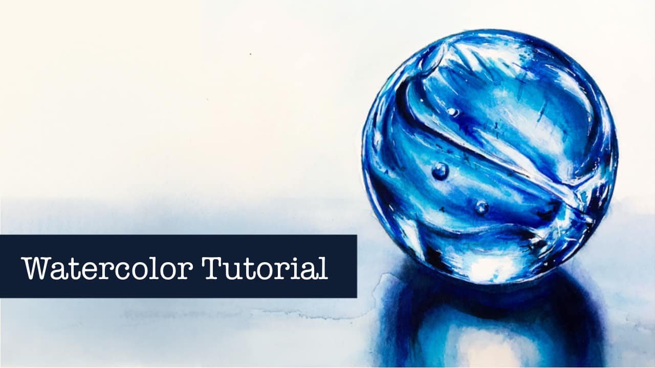 How to paint a marble with watercolor How to paint translucent