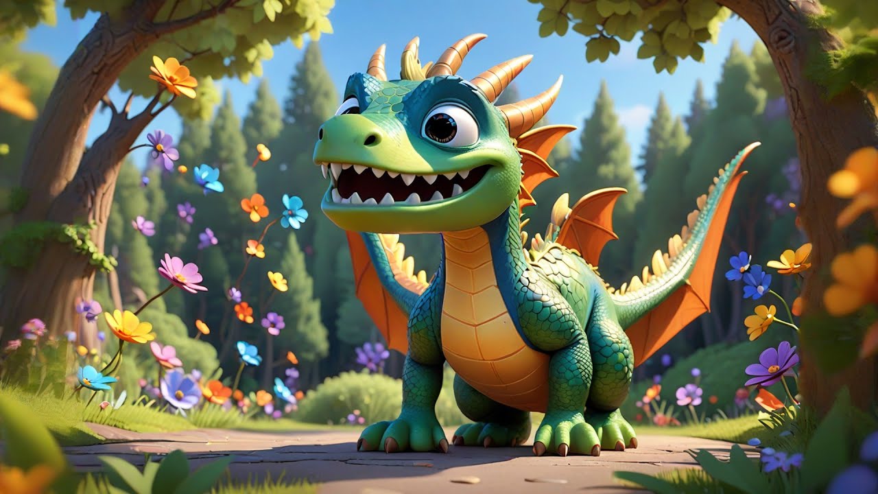 Four Dancing Dragons Wiggle and Twirl | Fun Counting Song for Kids | Nursery Rhymes and Baby Songs