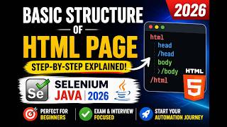 25. Basic structure of HTML Page (Selenium Java 2026)