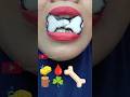 ASMR Emoji Food Emoji Cookie 🧽🩸🪵☘️🦴이모지 먹방 (sped up) #short #shorts 1266