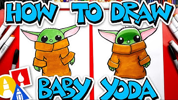 How To Draw Baby Yoda From The Mandalorian