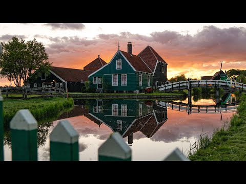 The Two Faces of Zaanse Schans by drone