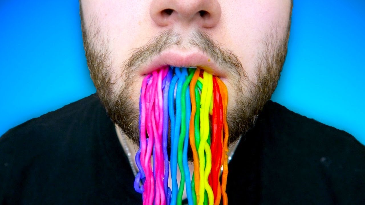 CRAZY RAMEN DIYs! Rainbow Ramen Noodles DIY! Edible Ramen Slime! YouTube