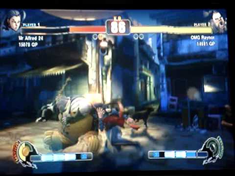 Street fighter 4: Mr Alfred 24 (Rose) vs OMG Rayno...