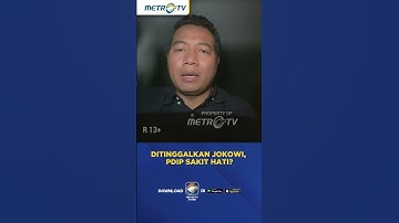 Ditinggalkan Jokowi, PDIP Sakit Hati? #shorts
