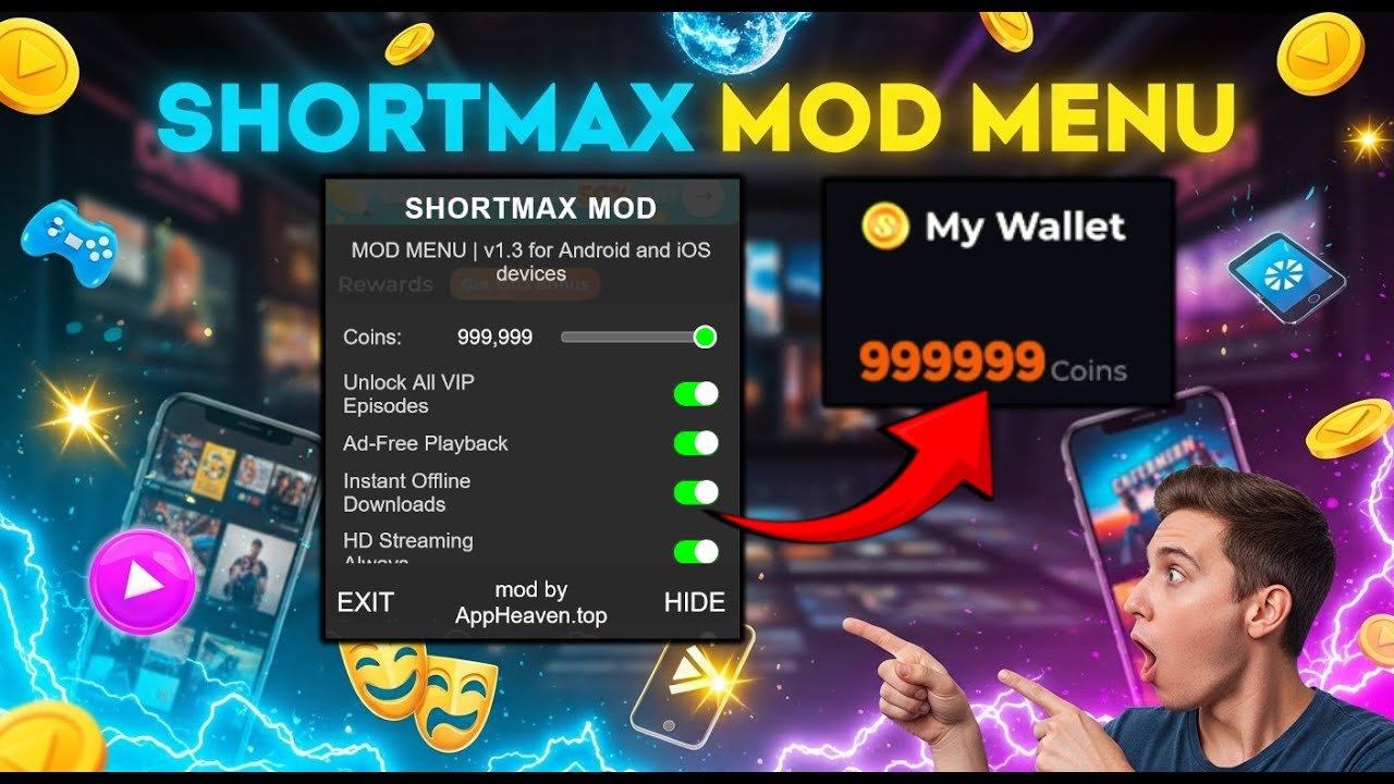 How to use ShortMax Hack Unlimited Coins on iOS and Android