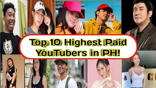 Top 10 Highest Paid YouTuber In The Philippines 2020 || Novie Sniper