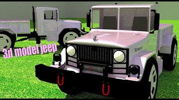 3d model jeep part 1