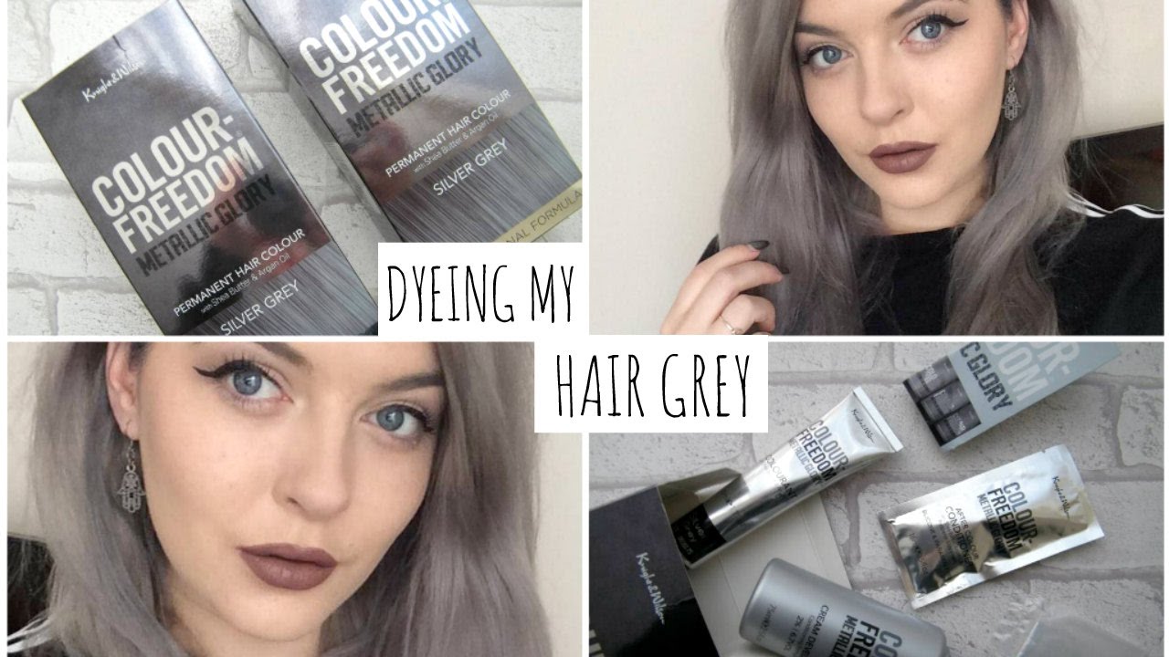 Dyeing My Hair Grey Jasmine McRae YouTube