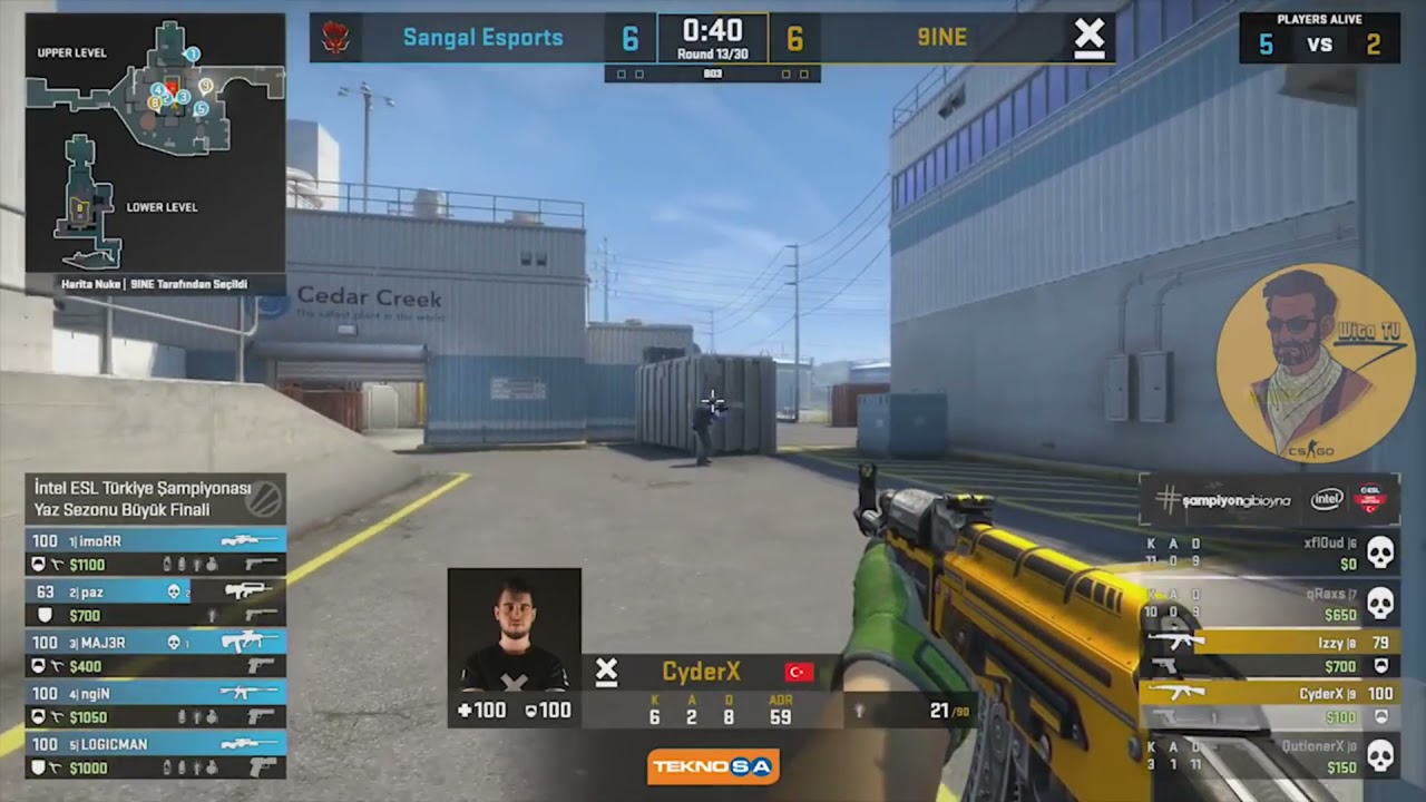 cyderx 200 ıq hareket SANGAL VS 9INE 2020 ESL  finali