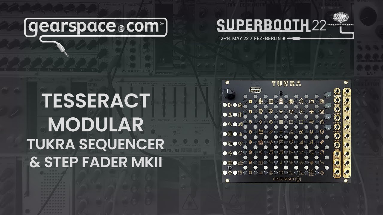 TESSERACT STEP FADER MKII　モジュラーシンセ Tesseract Modular Step Fader MK2. Powerful eurorack step sequencer