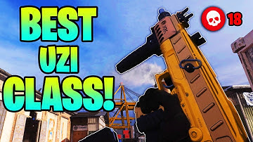 Modern Warfare Search And Destroy Best UZI Class Setup For SnD! (18 Kills)