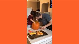 Halloween Pumpkin Carving - Emoji Ghost Stencil