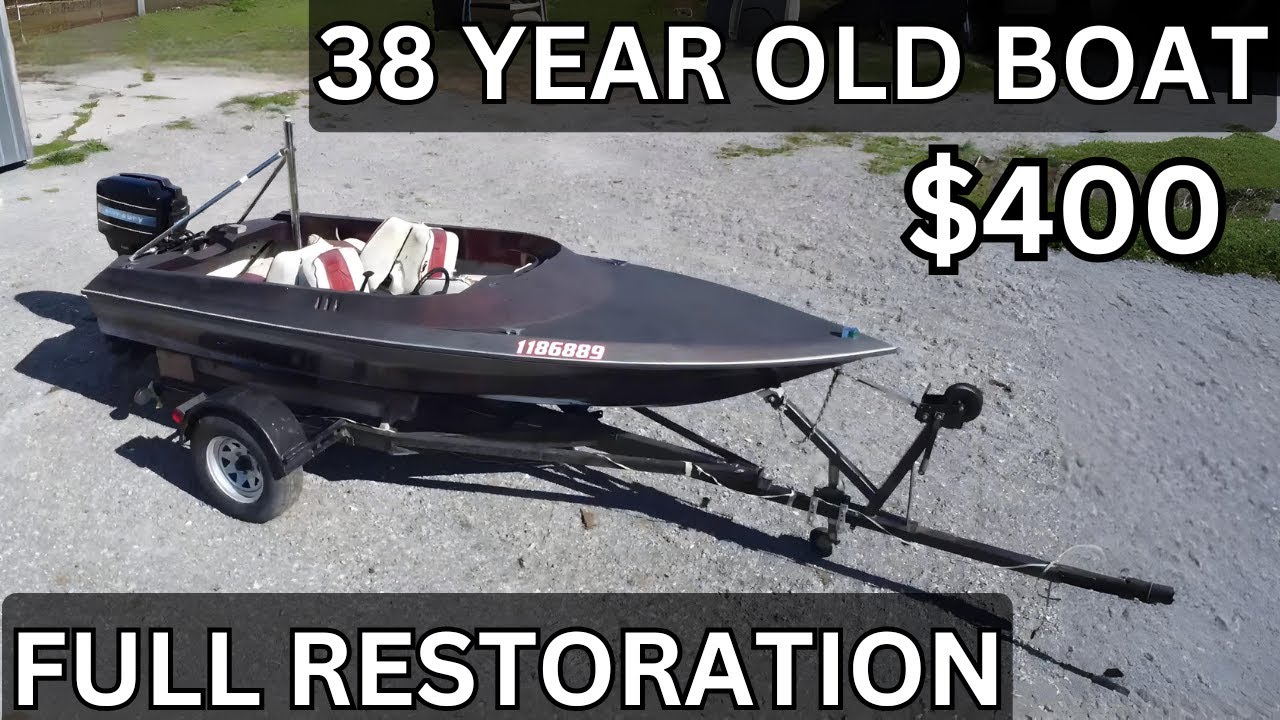 $400 - RED AN SILVER METAL FLAKE RESTORATION - GELCOAT