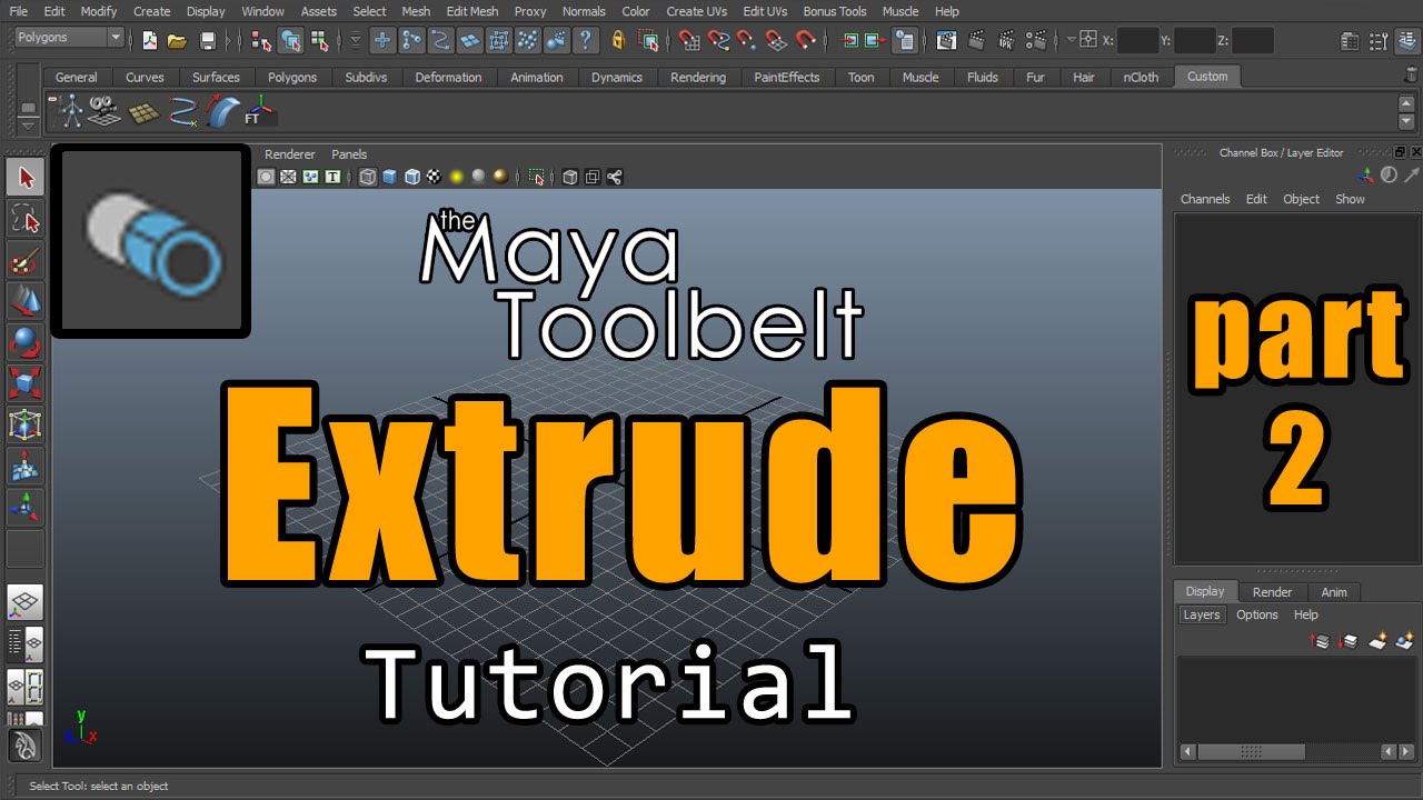 The Maya Toolbelt - Extrude - Part 2 - YouTube