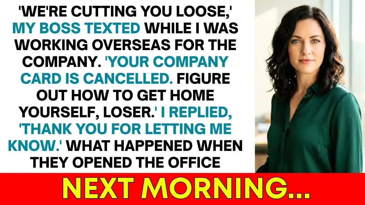 They Left Me Stranded Overseas; The Company Card Stopped