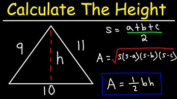 How To Calculate The Height of a Triangle Using Heron