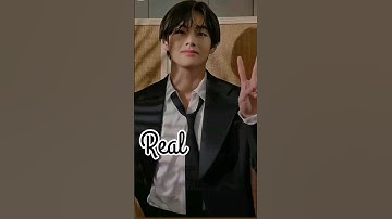 Real vs mine BTS drawing #bts #artideas #viral #kimtaehyung #shorts