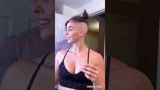 Beautiful Girl Fresh Undercut Headshave | #headshave #buzzcut #newvideo #bald