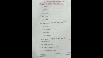 ABVV Bilaspur University Bcom First Year English Language Question Paper 2023