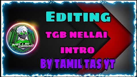 How To make TGB Nellai Intro In Tamil🎮