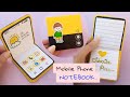 How to make paper phone notebook diy folding mobile phone with cardboard and paper diy paper craft