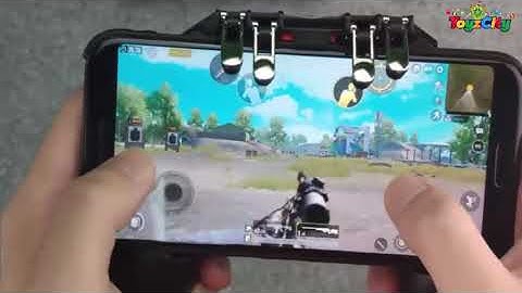 PUBG Game Controller Game-pad Metal Trigger Shooting Game-pad Joystick unboxing