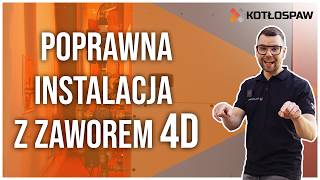 Wjazd na kotłownię 🔥 Instalacja z zaworem czterodrogowym