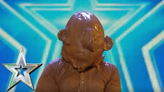 Tom Campbell freaks us all out with his Clay Head show  | Auditions Series 1 | Ireland's Got Talent