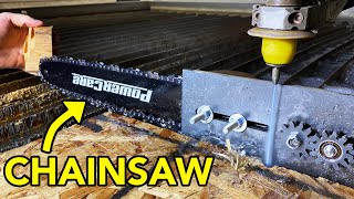 Water Powered Chainsaw with a 60,000 PSI Waterjet