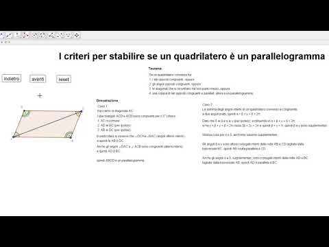 Video: Come Dimostrare Che ABCD è Un Parallelogramma