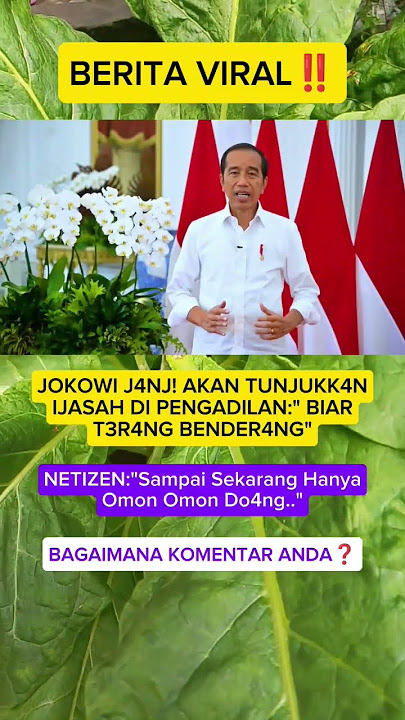 Jokowi 4k4n Tvnjukk4n Ijasah Dipen94dil4n#beritaterkini #news #shorts