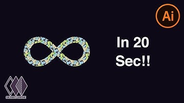 How To Make an Infinity Sign/Symbol in 20 Seconds - Adobe Illustrator | Salman