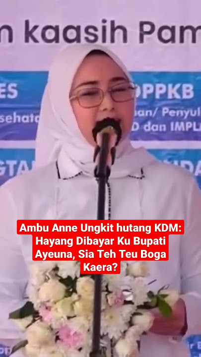 Ambu Anne Beberkan Hutang Kang Dedi Mulyadi Semasa Jadi Bupati #shorts